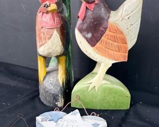 Rooster Fun Fight Figurines