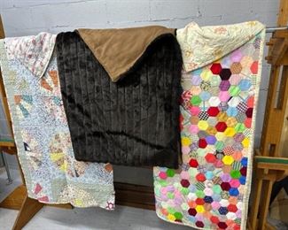Two Quilts And A Throw