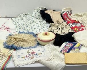 Vtg Tablecloths, Dish Towels And More