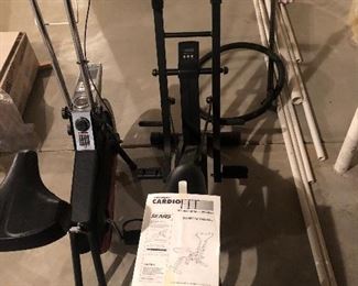 Two additional pieces of exercise equipment