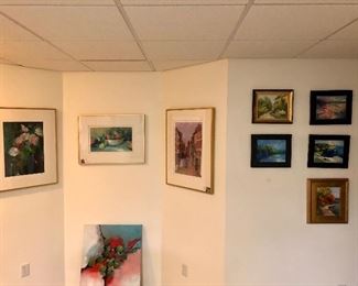 Beautiful pieces in Oil on Canvas, Oil Pastel & Original Monotypes 