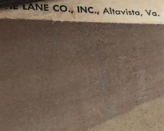 Lane label under table