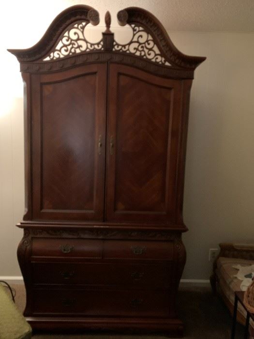 #1	AICO Armoire w/3 drawers & 2 doors38-24x34-91	 $75.00 			
