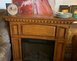#45	Wood Cabinet Faux Fireplace Electric - 42x14x40	 $100.00 			
