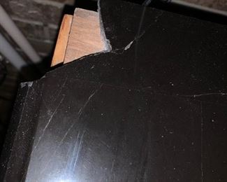 #61	AICO - Dresser w/marble top (broken) w/7 drawers & 2 doors  (72x20x36)	 $100.00 			
damage to marble top 