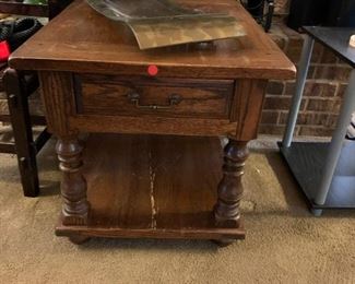 #70	Global Wood Pine  Side Table w/1 drawer - 22x28x22	 $75.00 			
