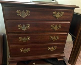 #73	Drexel 4 drawer Bedside Table 24x18x23	 $100.00 			
