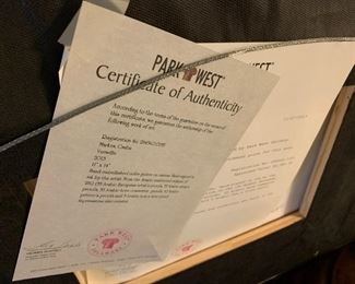 #82	Csaba Markus "Vermillion" Signed 22/280   (appr. In 2013 $1300	 $450.00 			
