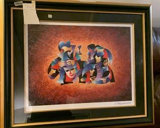 #83	Anatole   Krasnyansky"officier's Celebration" 2009  (as is top frame chipped)	 $80.00 			
