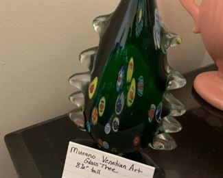#109	Murano Venetian Art Glass Tree - 8.5" Tall	 $60.00 			

