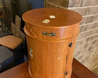 #128	Wood Round jewelry Box w/5 drawers - 9x12	 $20.00 			
