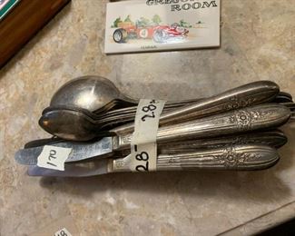 #173	28pc Misc. Silverplate	 $28.00 			
