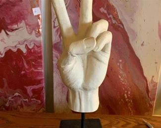 #178	Hand peace sign - looks real	 $25.00 			
