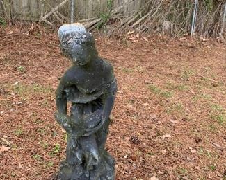 #183	Concrete Statue of Lady w/duck - 29" Tall	 $30.00 			
