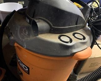 #193	Ridgid Shop Vac 5 HP 16 Gallons	 $40.00 			
