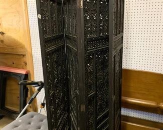 #194	Asian Carved Wood Screen 4 Panel 19inch wide (each)x72	 $100.00 			

