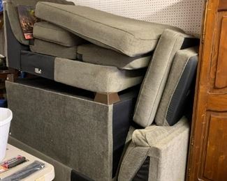#198	Green Gray Sectional 3 Pieces as is	 $30.00 			
sorry do not have a photo of it laying out., just was no room. 