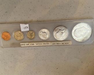 1976 set of silver coins $20