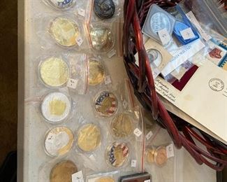 misc color coins 2-10$$