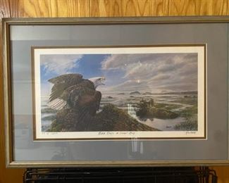 Bald Eagle at Skagit Bay by Ed Newbold Signed And Numbered Print