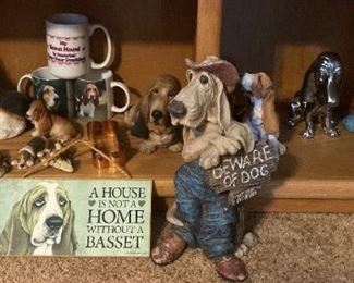 Basset Hound Decor And Coffee Mugs
