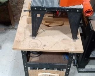Craftsman Router Sabre Saw Table and Iron Horse Work Table