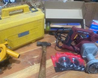 Craftsman Surveying Tool Chicago Electric Power Saw W BladesArrow Staples Workpro American Hickory