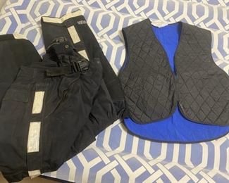 First Gear Reflective Riding Pants Sz 40 Lightweight Quilted Vest
