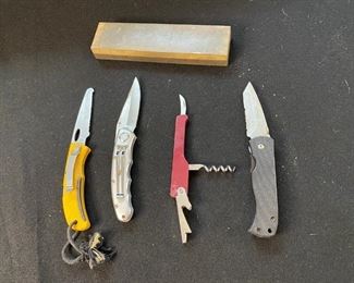 Folding Pocket Knives Knife Sharpening Block