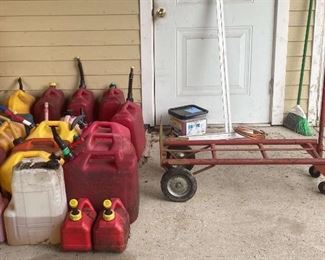 Gasoline And Diesel Cans Moving Dolly