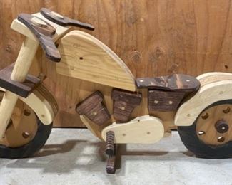 Handmade Wooden Motorcycle