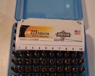 MTM 100 Round Ammo Box 100 Rounds Of 223 Remington Full Metal Jacket By Armscor