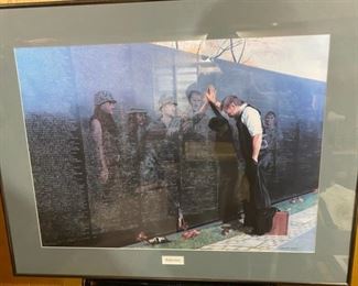 Reflections Vietnam Memorial Framed Print