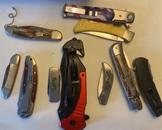 Steel River Eagle Knife Winchester Knife And Assortment Of Pocket Knives