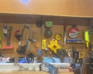 Tool Wall Hand Saws and Blades Drill Bits Wrenches and Pliers Vaughn Mini Bear Saw