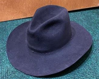 Vintage Black Western Roundup Beaver Hat