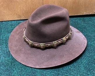 Vintage Brown Western Roundup Beaver Hat