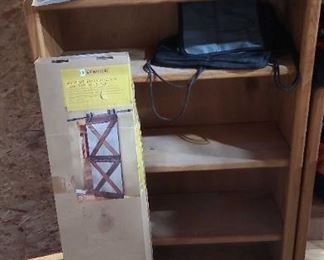 Wood Shelf Horseshoe Rolling Door Hardware Kit