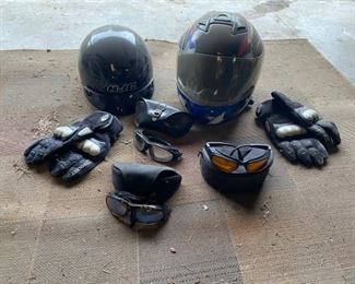 HJC Motorcycle Helmet Gloves Sunglasses More