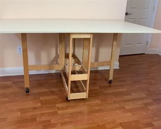 DropLeaf TableWork Station on Casters