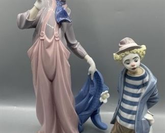 Lladro Clown Figurines