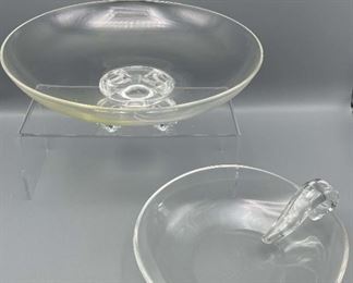 Steuben Bowl and Candy Dish