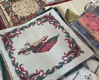 Tapestry Squares and Holiday Stocking Panels