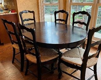 Pottery, barn, table and chairs