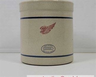 7 Red Wing Stoneware small Crock. Ace Communications Group 60 years.