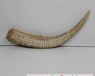 11 Montana Elkhorn Cribbage Board. Signed