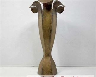 15 Brass Vase with Petal edges