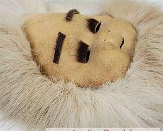 Eskimo Mask. Made of real hair and hide