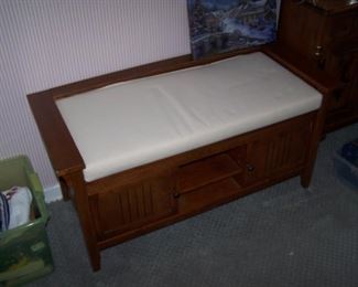STORAGE BENCH WITH CUSHION