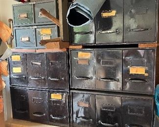 Vintage file cabinets 